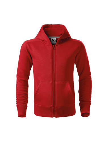 Children`s sweatshirt trendy zipper 412 red Adler Malfini