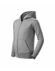 Children`s sweatshirt trendy zipper 412 dark gray melange Adler Malfini