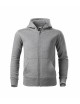 2Children`s sweatshirt trendy zipper 412 dark gray melange Adler Malfini