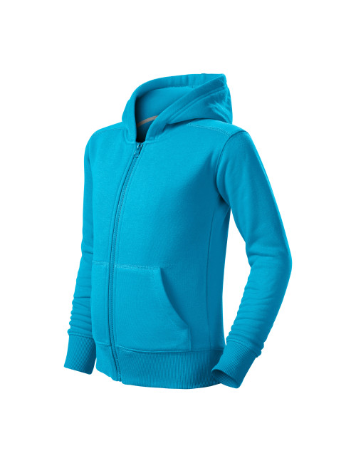 Trendiges Kinder-Reißverschluss-Sweatshirt 412 türkis Adler Malfini