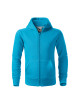 Children`s sweatshirt trendy zipper 412 turquoise Adler Malfini