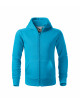 2Children`s sweatshirt trendy zipper 412 turquoise Adler Malfini