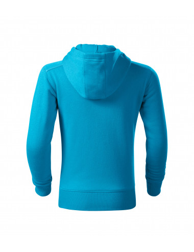 Children`s sweatshirt trendy zipper 412 turquoise Adler Malfini