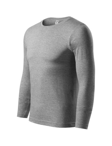 Unisex t-shirt progress ls p75 dark gray melange Adler Piccolio