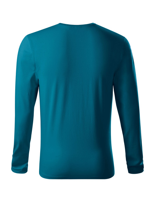 Adler MALFINIPREMIUM Herren T-Shirt Brave 155 Petrolblau mit Logo-Stickerei