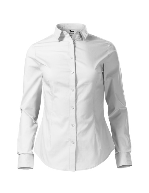 Malfini women`s white embroidered shirt - shirt with your own logo