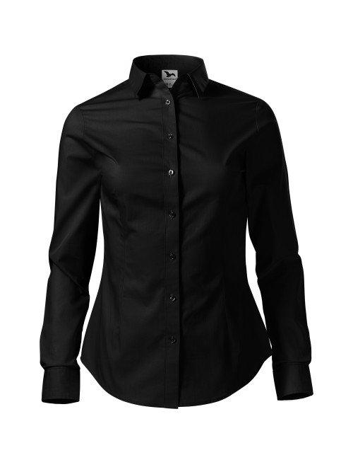 Adler Women`s waiter shirts black - shirt with own embroidery