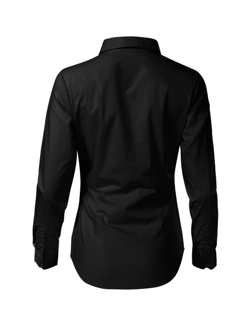 Adler Women`s waiter shirts black - shirt with own embroidery