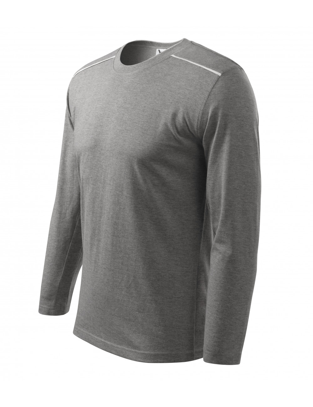 Unisex long sleeve t-shirt 112 dark gray melange Adler Malfini