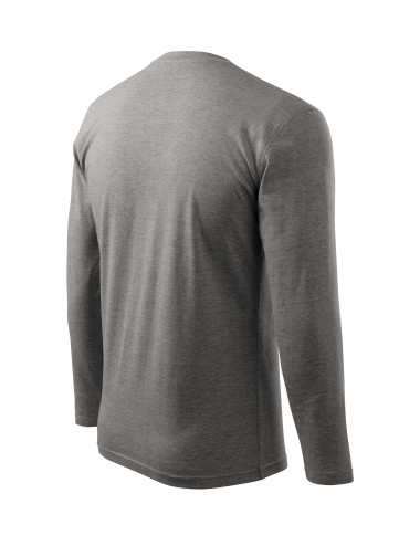 Unisex-Langarm-T-Shirt 112 dunkelgrau meliert Adler Malfini