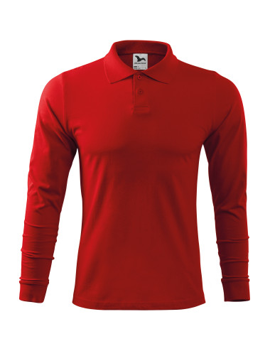 Single j. ls 211 men`s polo shirt red Adler Malfini