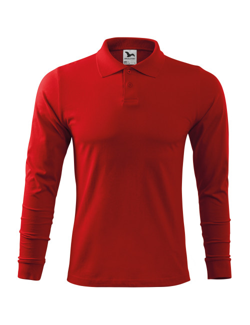 Single j. ls 211 men`s polo shirt red Adler Malfini