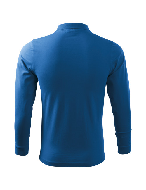 Herren-Einzelpoloshirt j. ls 211 azurblau Adler Malfini
