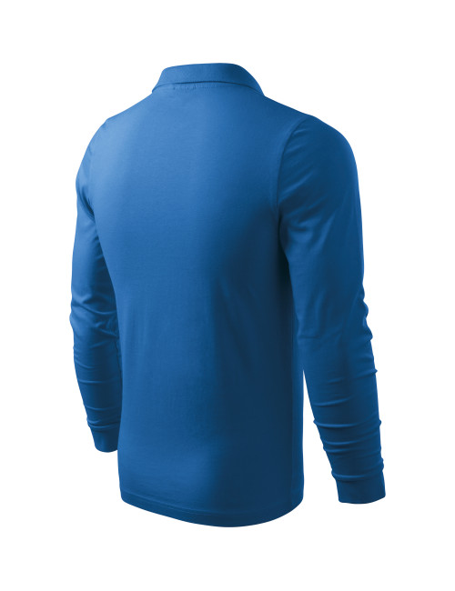 Men`s single j polo shirt. ls 211 azure Adler Malfini