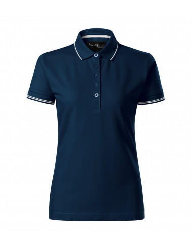 Women`s polo shirt perfection plain 253 navy blue Adler Malfinipremium
