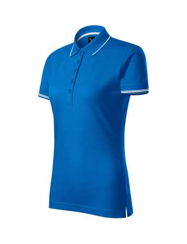 Damen Poloshirt Perfection Plain 253 Schnorchelblau Adler Malfinipremium