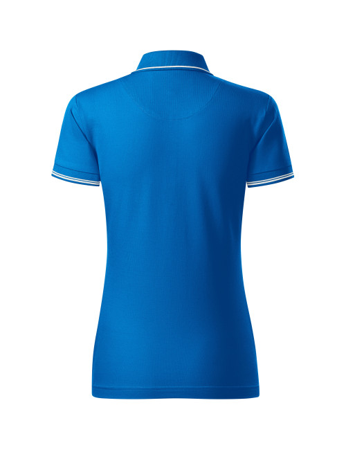 Women`s polo shirt perfection plain 253 snorkel blue Adler Malfinipremium