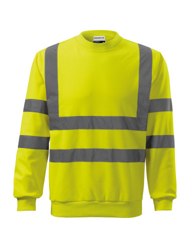 "Unisex-Sweatshirt HV Essential 4v6 reflektierendes Gelb Malfini Rime