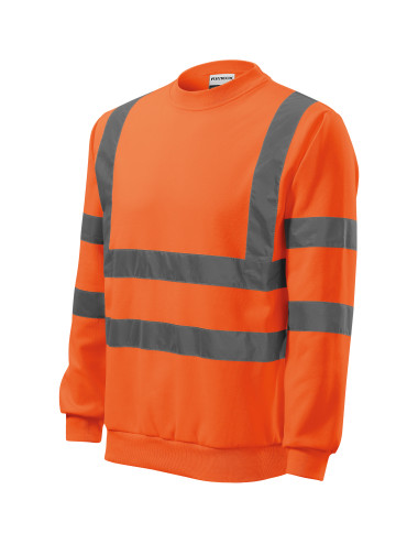 "High-Visibility Unisex Sweatshirt 4v6 by Malfini Rimeck - Fluorescen