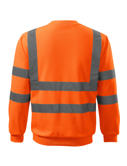 "High-Visibility Unisex Sweatshirt 4v6 by Malfini Rimeck - Fluorescen