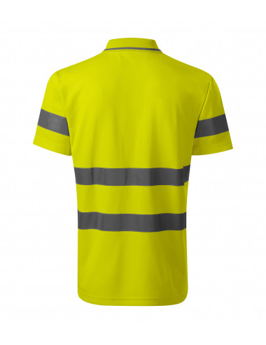 Koszulka polo unisex hv runway 2v9 żółty odblaskowy Adler Rimeck