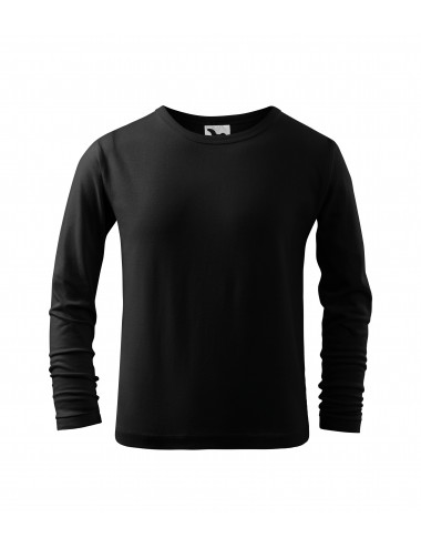 Kinder-Langarm-T-Shirt 121 schwarz Adler Malfini