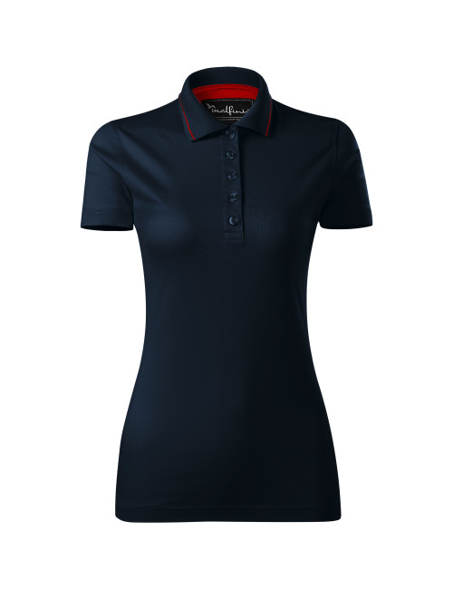Adler MALFINIPREMIUM Women`s polo shirt Grand 269 navy blue embroidery