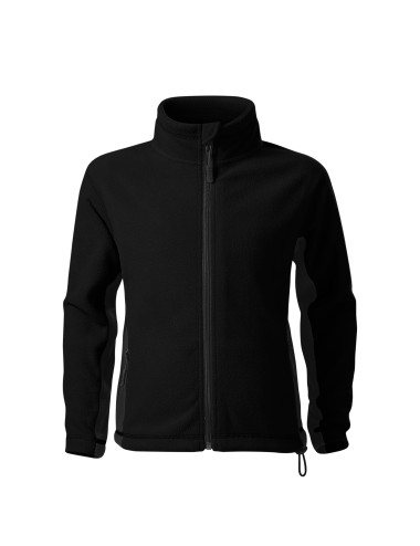 Adler MALFINI Kinderfleece Frosty 529 schwarz, Logo-Stickerei möglich