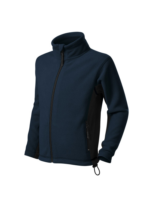 Adler MALFINI Kinderfleece Frosty 529, marineblau, bestickt mit dem Schullogo
