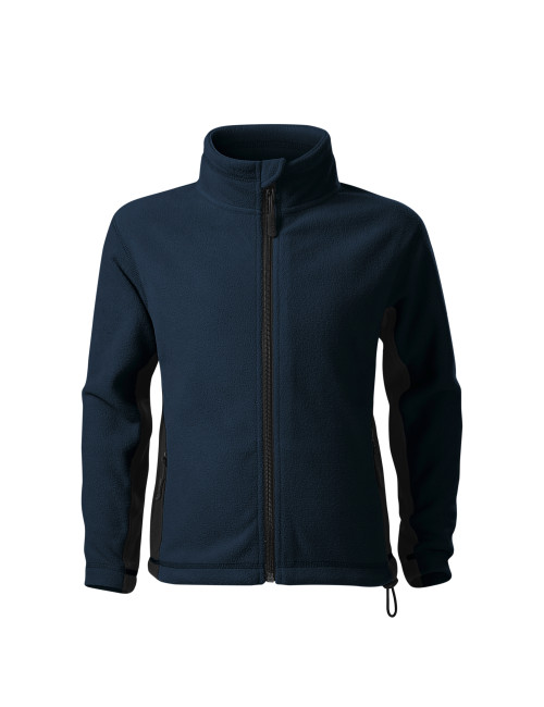 Adler MALFINI Kinderfleece Frosty 529, marineblau, bestickt mit dem Schullogo