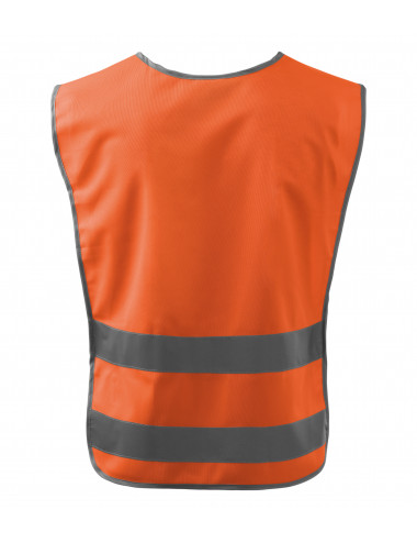 Unisex classic safety vest 910 reflective orange Adler Rimeck