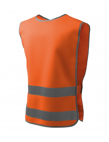 Unisex classic safety vest 910 reflective orange Adler Rimeck