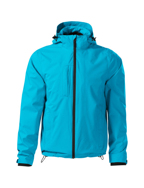 Adler MALFINI Men`s jacket Pacific 3 IN 1 533 turquoise embroidery logo print