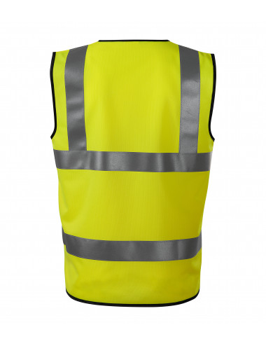 Unisex reflective vest hv bright 9v3 yellow reflective Adler Rimeck