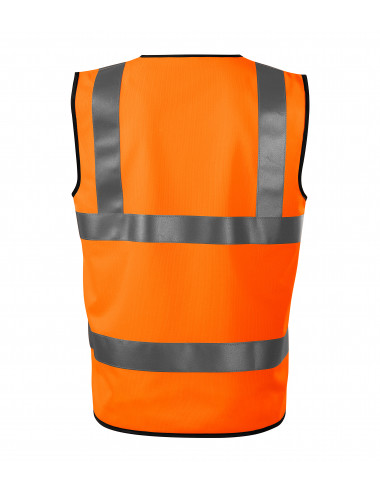 Unisex reflective vest hv bright 9v3 reflective orange Adler Rimeck