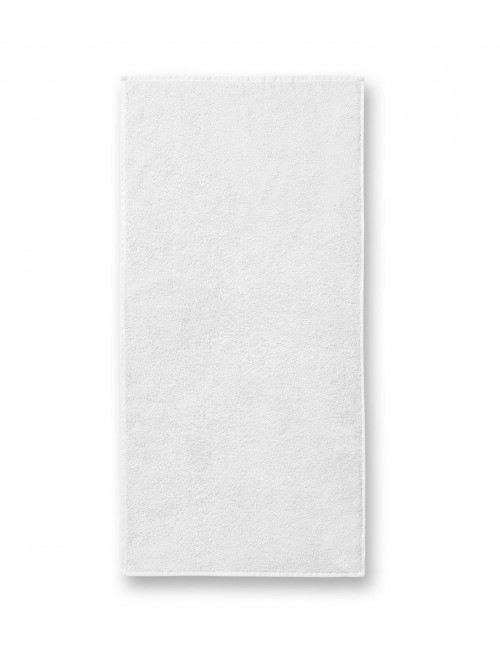 Large unisex terry bath towel 909 white Adler Malfini