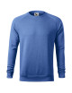 Adler MALFINI Men`s sweatshirt Merger 415 blue melange logo embroidery print