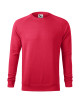 Adler MALFINI Men`s sweatshirt Merger 415 red melange logo embroidery print