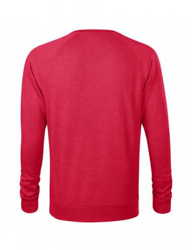 Herren-Sweatshirt Fusion 415 rot meliert Adler Malfini