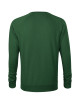 Adler MALFINI Merger 415 men`s sweatshirt bottle green melange logo embroidery
