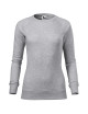 Adler MALFINI Women`s sweatshirt Merger 416 silver melange embroidery print