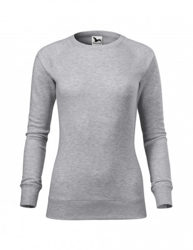 Damen-Sweatshirt Fusion 416 Silbermelange Adler Malfini
