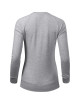 Adler MALFINI Women`s sweatshirt Merger 416 silver melange embroidery print