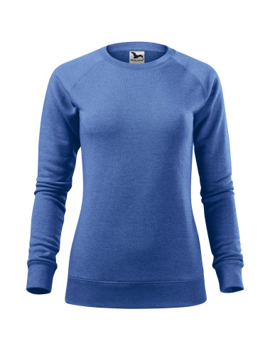 Adler MALFINI Women`s sweatshirt Merger 416 blue melange embroidery print