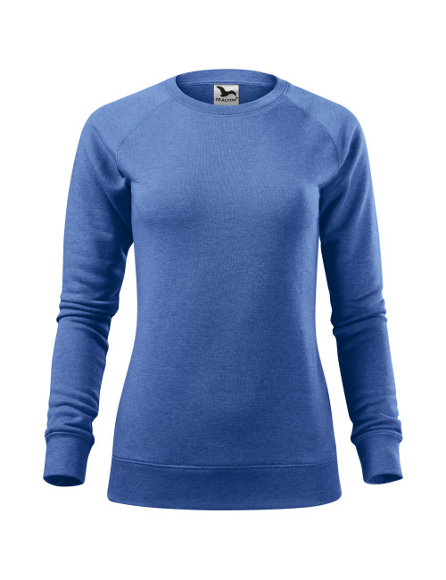 Adler MALFINI Women`s sweatshirt Merger 416 blue melange embroidery print