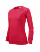 Damen-Sweatshirt Fusion 416 rot meliert Adler Malfini
