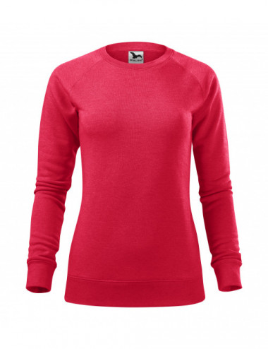 Women`s sweatshirt merger 416 red melange Adler Malfini