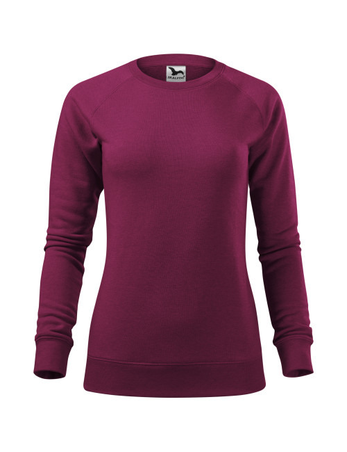 Adler MALFINI Women`s sweatshirt Merger 416 red plum melange sublimation embroidery