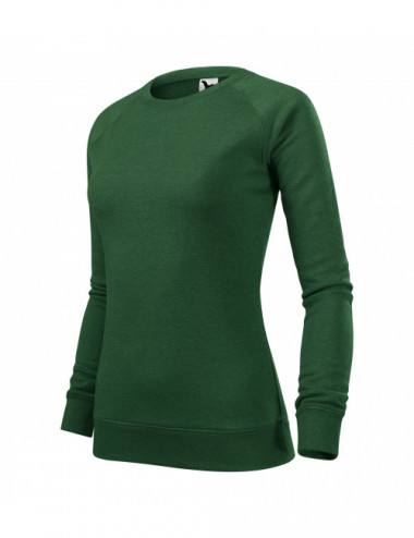 Women`s sweatshirt merger 416 bottle green melange Adler Malfini