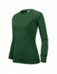 2Damen-Sweatshirt Merger 416 Bottle Green Melange Adler Malfini